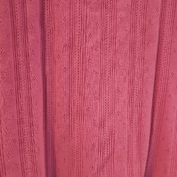 Studio By Liz Claiborne Pink Ribbed Fitted Tank Top 100% Cotton Size M - Picture 5 of 6